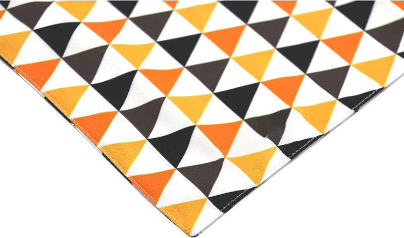 Kutyák háromszög alakú sálja, csíkos anyag, Twill szövet, nyomtatás