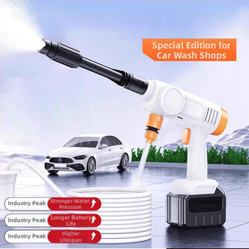 Ασύρματο πιστόλι υψηλής πίεσης για πλύσιμο αυτοκινήτων, φορητό σύστημα με επαναφορτιζόμενη μπαταρία, 100W, 24-48V, μοντέλο YJ-B5335