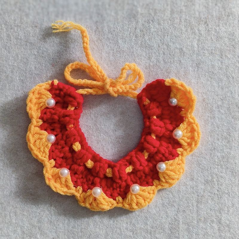 Πλεκτό αξεσουάρ για κατοικίδια – σχέδιο αντιστοίχισης χρωμάτων, υλικό μαλλί, καθολική εφαρμογή, INS στυλ, κατάλληλο για όλες τις εποχές