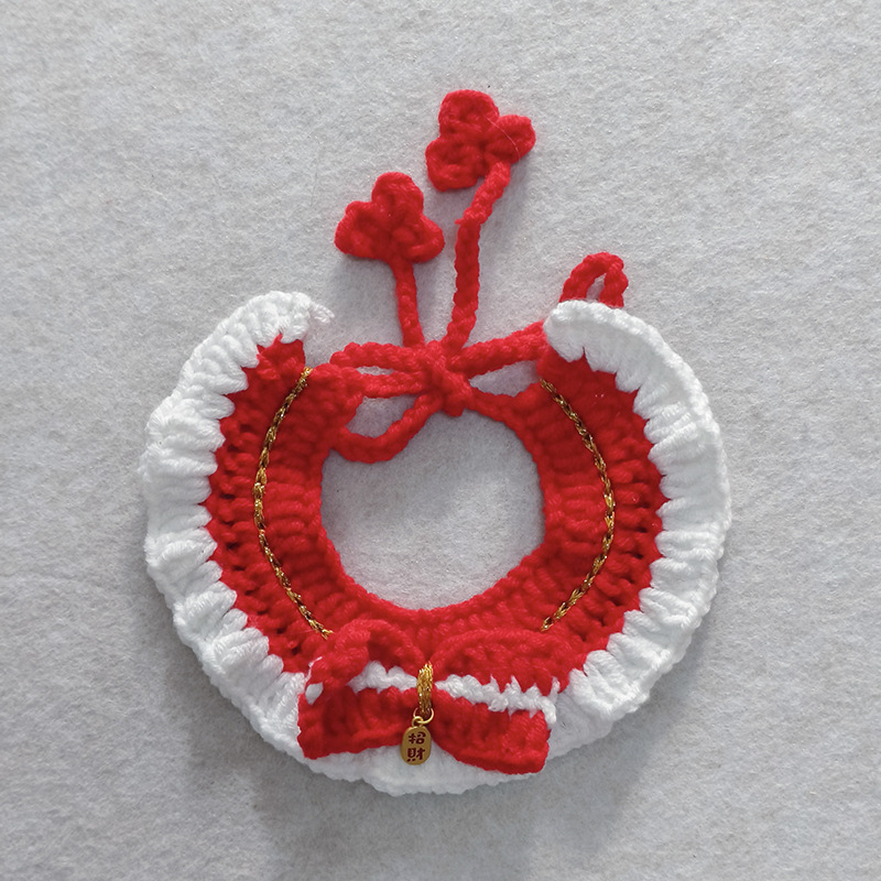 Πλεκτό αξεσουάρ για κατοικίδια – σχέδιο αντιστοίχισης χρωμάτων, υλικό μαλλί, καθολική εφαρμογή, INS στυλ, κατάλληλο για όλες τις εποχές