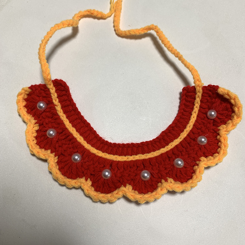 Πλεκτό αξεσουάρ για κατοικίδια – σχέδιο αντιστοίχισης χρωμάτων, υλικό μαλλί, καθολική εφαρμογή, INS στυλ, κατάλληλο για όλες τις εποχές