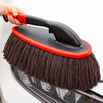 Četka za pranje automobila s vlaknima od 100% pamuka, okretna teleskopna drška, drška od inženjerskih plastika