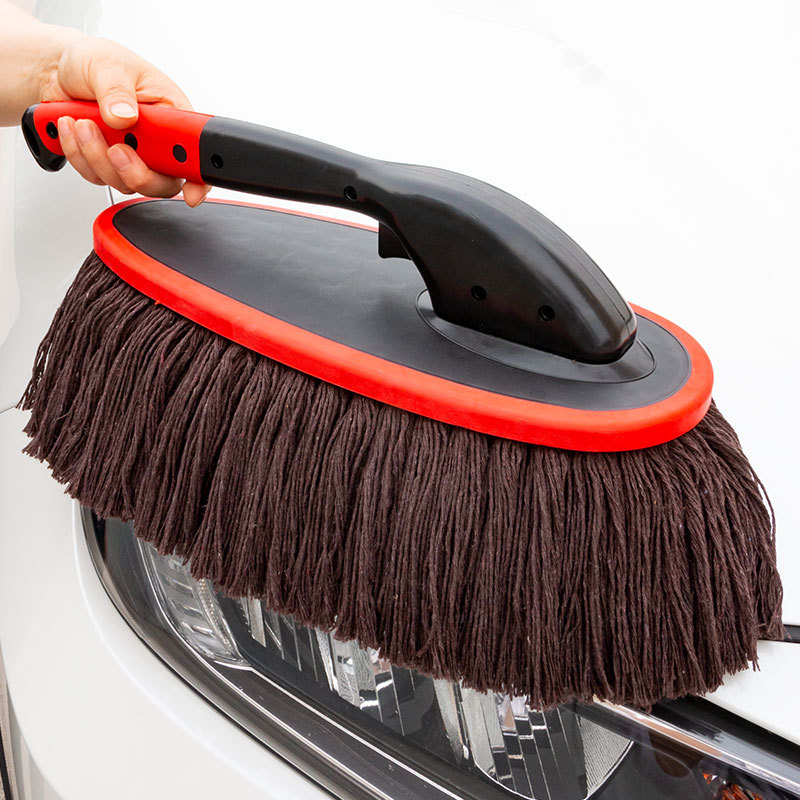 Četka za pranje automobila s vlaknima od 100% pamuka, okretna teleskopna drška, drška od inženjerskih plastika