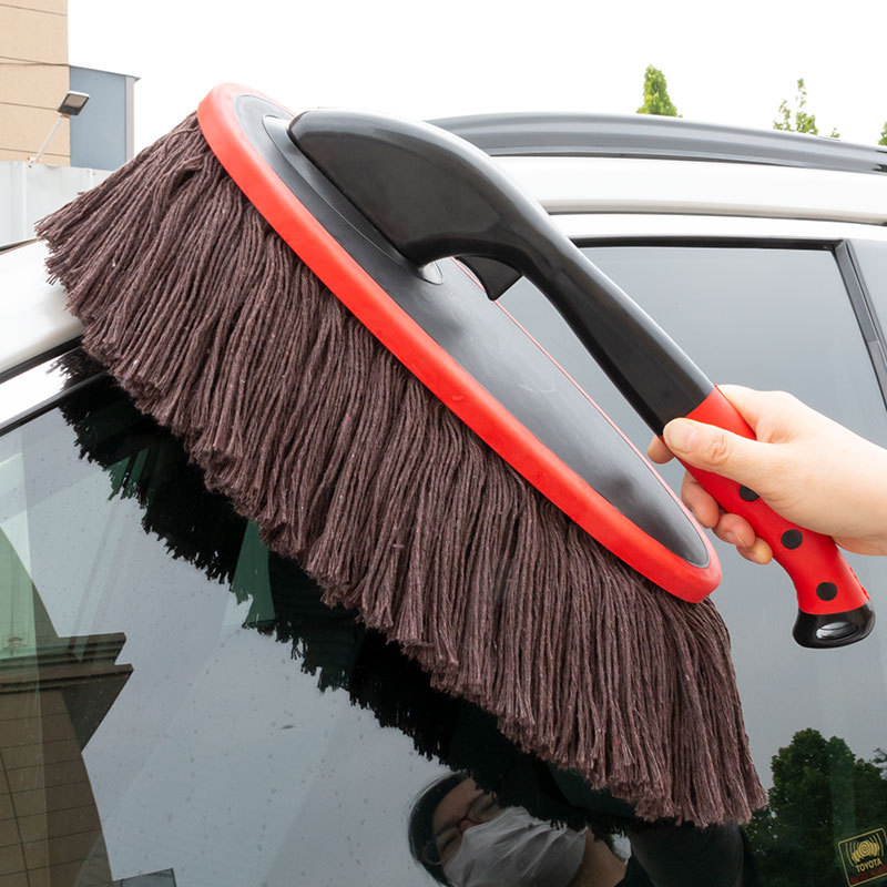 Četka za pranje automobila s vlaknima od 100% pamuka, okretna teleskopna drška, drška od inženjerskih plastika