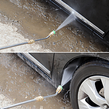 Pistol de înaltă presiune pentru spălat mașini, cu tijă extensibilă și cot de 90°, conexiune rapidă 1/4