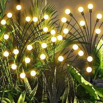 Solarna vanjska vodootporna lampica za vrt u obliku biljke — SOLAR-STAR, IP55, 0,06 W, staklo