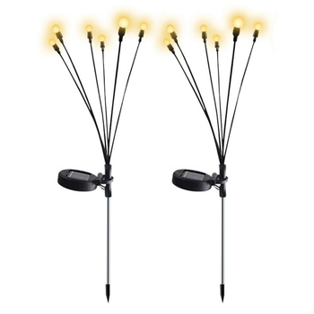 Solarna vanjska vodootporna lampica za vrt u obliku biljke — SOLAR-STAR, IP55, 0,06 W, staklo