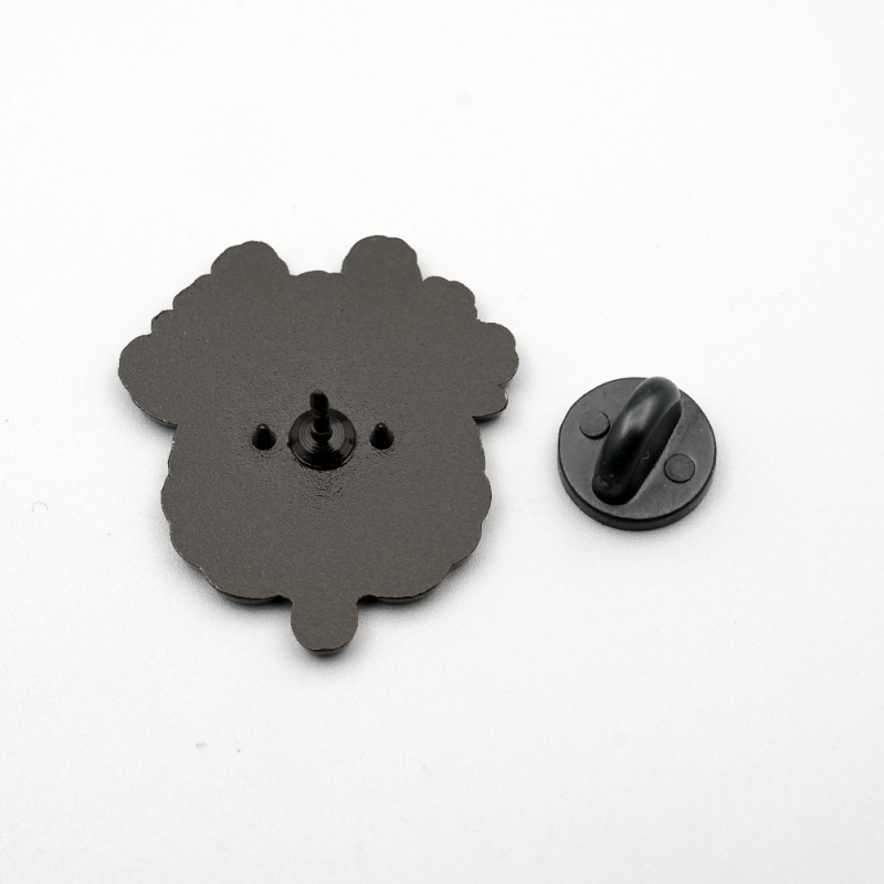 Καρφίτσα με εμαγιέ σχέδιο λουλούδι-εγκέφαλος, από κράμα ψευδάργύρου, απλό προσωπικό στυλ, διακοσμητικό αξεσουάρ