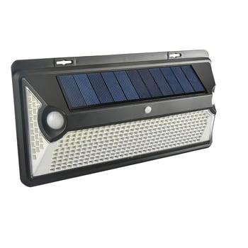 Ηλιακό φως τοίχου με 360 LED, διπλός PIR ανιχνευτής κίνησης, φωτισμός για κήπο/αυλή εξωτερικός τοίχος, IP65, 20W, 6V, BX-008