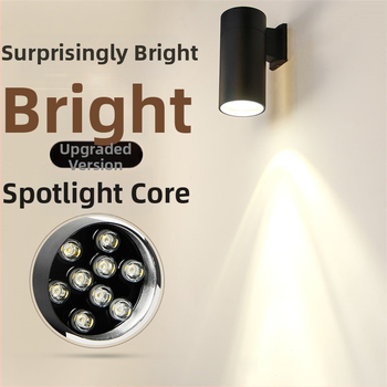 Vonkajšie nástenné svietidlo MH-13, 111-240V, 12 LED, IP65, farebná teplota 3000/6000K