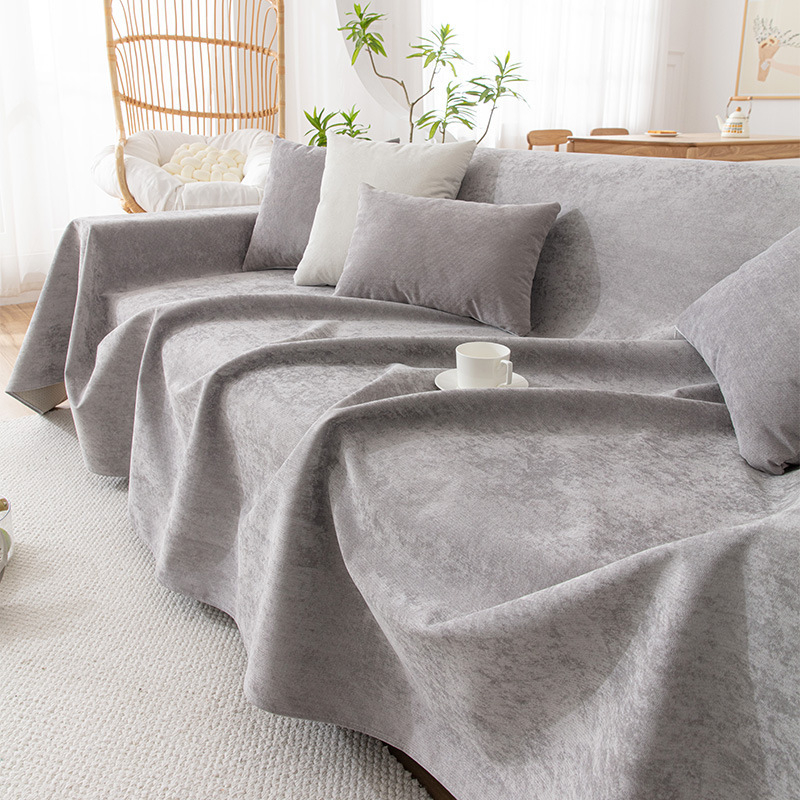 Navlaka za kauč od poliestera za sekcijske kauče, jednobojna, moderan minimalistički stil