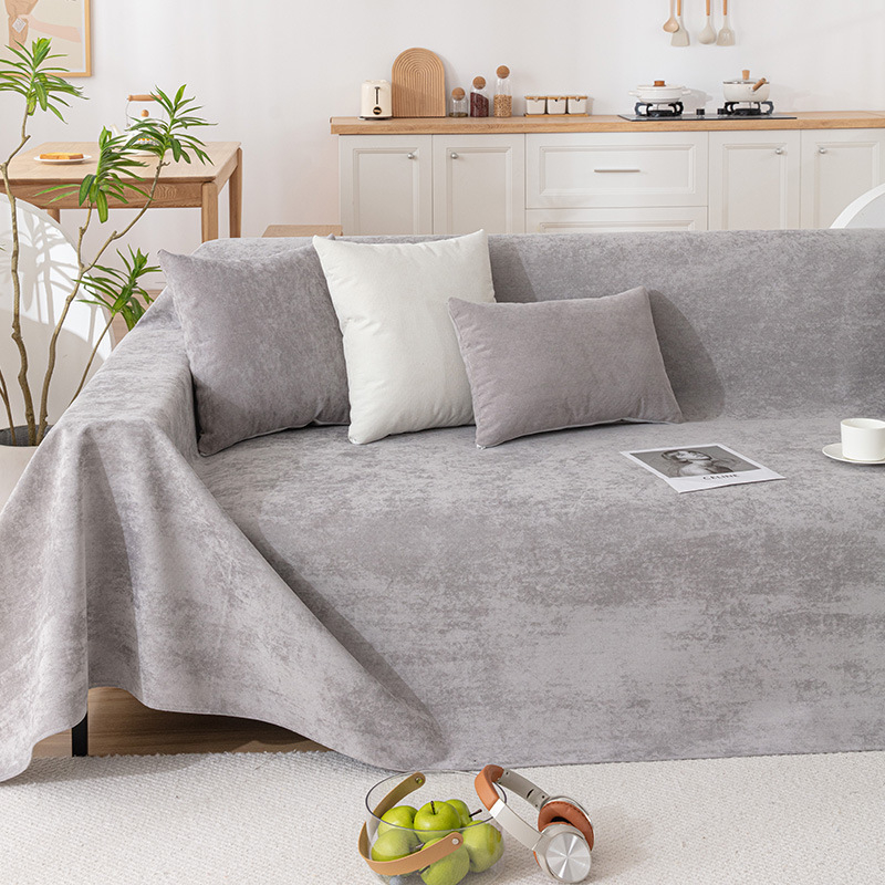 Navlaka za kauč od poliestera za sekcijske kauče, jednobojna, moderan minimalistički stil