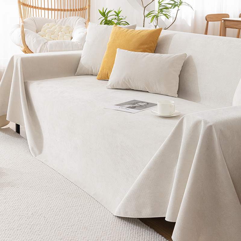 Navlaka za kauč od poliestera za sekcijske kauče, jednobojna, moderan minimalistički stil