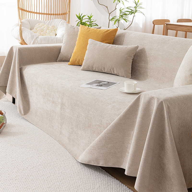 Navlaka za kauč od poliestera za sekcijske kauče, jednobojna, moderan minimalistički stil