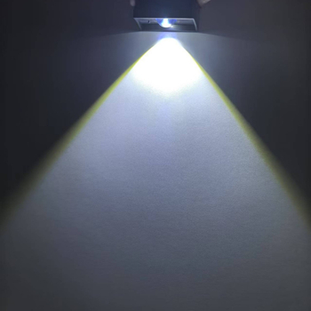 Ηλιακό εξωτερικό τοίχικό φωτιστικό για φράχτη, LED πλακέτα φωτισμού, IP44, 0,2W, 3,7V, διάρκεια λειτουργίας 24–36 ωρών, μοντέλο WL12M-T