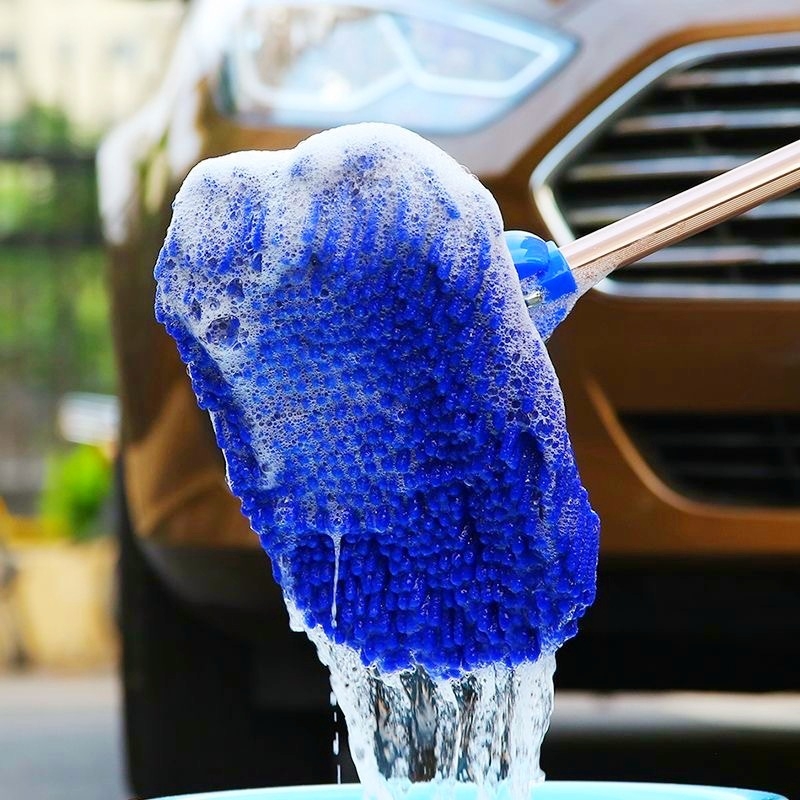 Teleskopska četka za pranje automobila s mekanim vlaknima, ne grebe lak, višenamjenski alat za čišćenje.