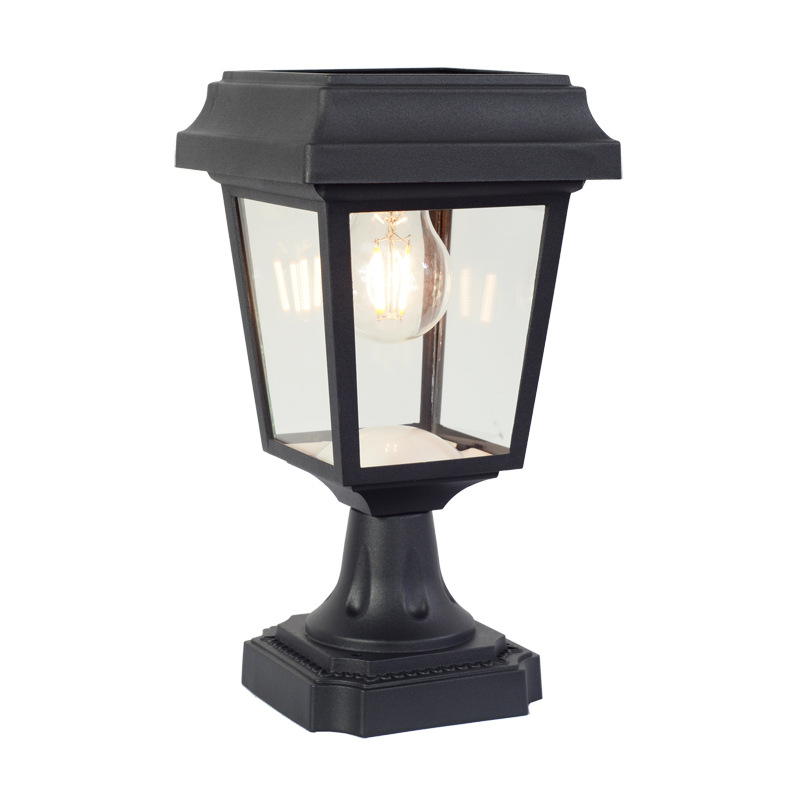 Solarna stupnja lampa za vanjsku upotrebu, LED, europskog stila vrt i dvorište, IP55, dugi vijek trajanja