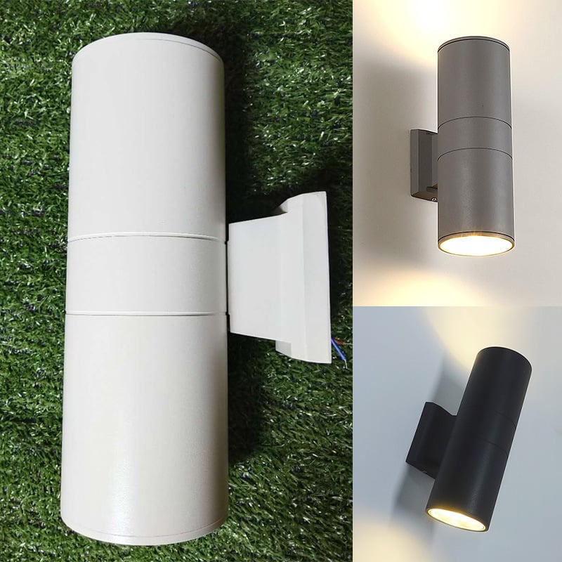 LED външна стенна лампа с двойна глава, IP65 водоустойчива, 6–36W, 110 lm, 6000 K