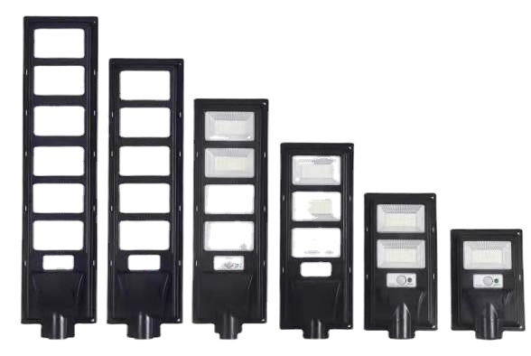 LED интегрирана слънчева улична лампа за двор, външна, 30-180W, IP65, индуктивно управление, 20000 часа живот