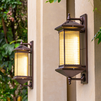 Външна соларна стенна LED лампа, алуминиева конструкция, 6W, 180lm, IP55, 180° лъч