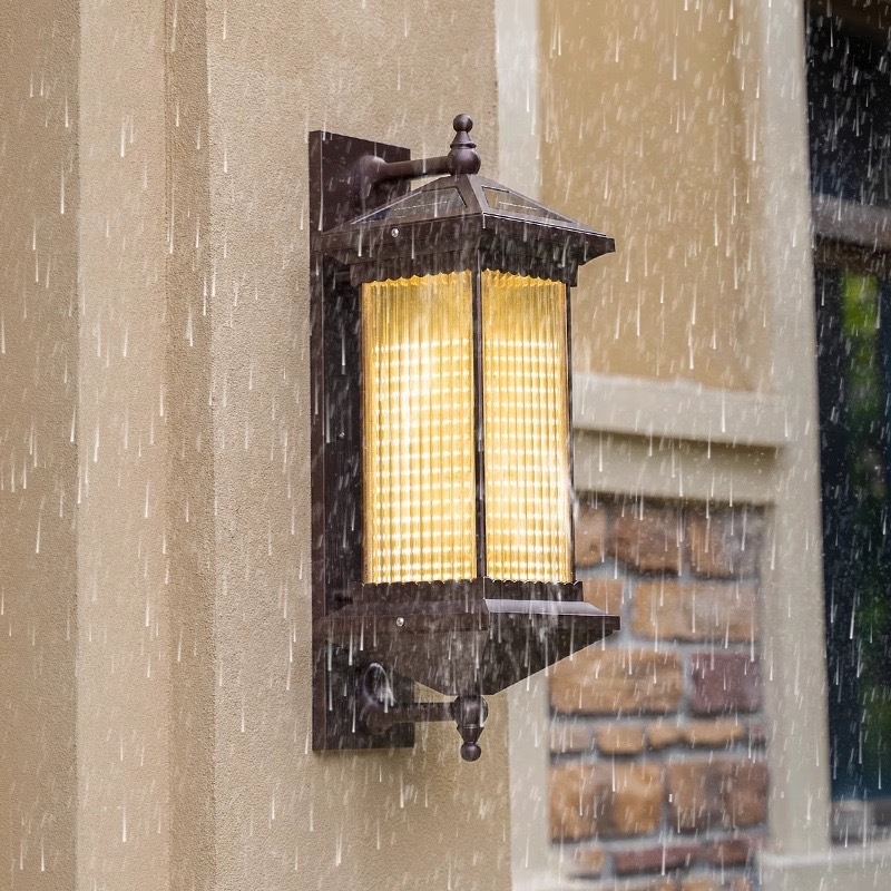 Външна соларна стенна LED лампа, алуминиева конструкция, 6W, 180lm, IP55, 180° лъч