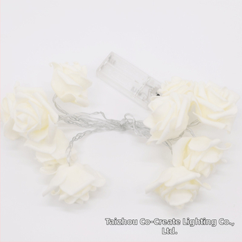 LED svetlo v tvare ruže s batériovým zdrojom pre vnútorný a vonkajší dvor, IP65, prispôsobiteľné