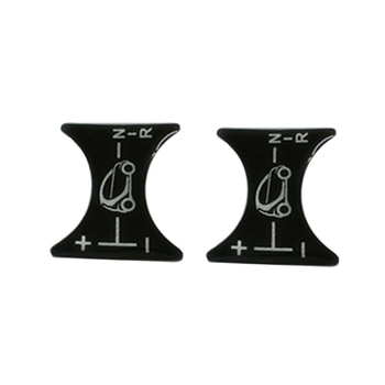 Декоративни стикери за централна конзола за лоста на скоростите Mercedes-Benz Smart 451, силиконов материал, самозалепващи, с печатано лого