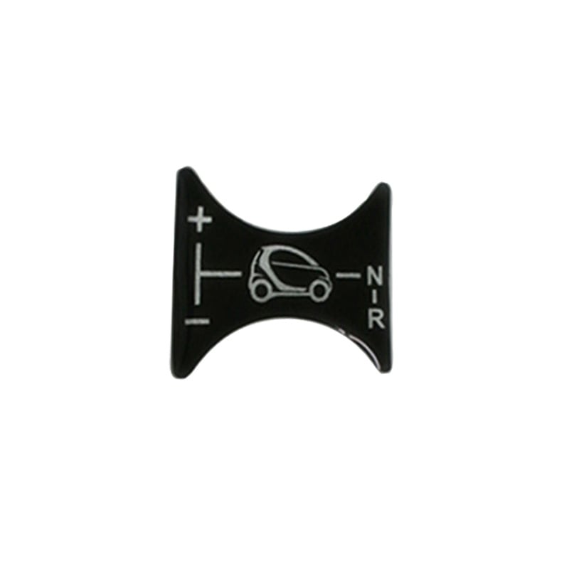 Декоративни стикери за централна конзола за лоста на скоростите Mercedes-Benz Smart 451, силиконов материал, самозалепващи, с печатано лого