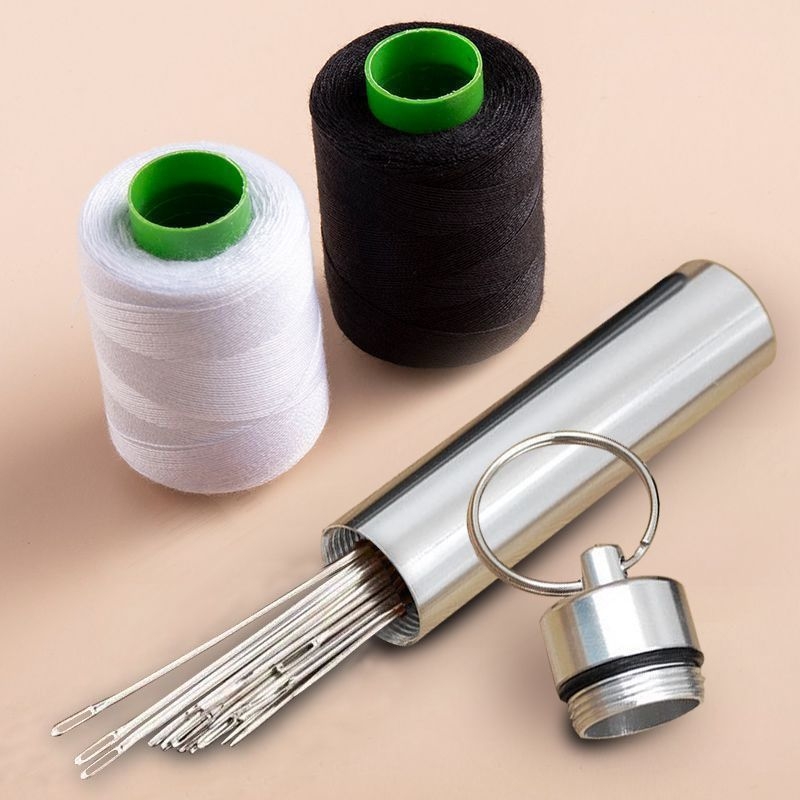 Комплект за шиене на ръка с издръжливи шевни конци и шевни игли
