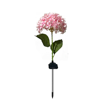 Слънчева градинска лампа във форма на гортензия, водоустойчива LED лампа за тревна площ (YX-40; соларно захранване; IP65; гума; повече от 36 часа работа)