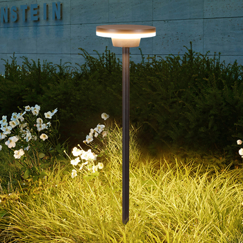 Solarna lampica za dvorište, vodootporna, moderna minimalistička dizajn, model Sy-014, aluminijsko kućište, 12W, kontinuirano osvjetljenje 6–12 sati