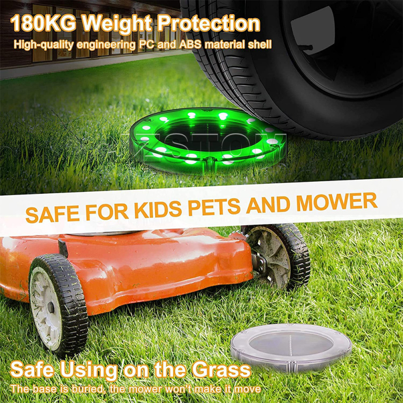 Φωτιστικό LED υπόγειου ηλιακού για τοπίο βίλας – Ανοξείδωτος χάλυβας + ABS, IP44, 1,2V NiMH 600mAh, Γεωμετρικός/Αφηρημένος σχεδιασμός, 6-12 ώρες φωτισμού