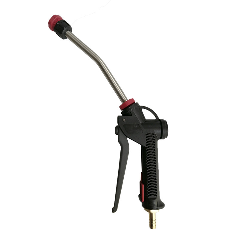 Pistol de curățare pentru uz casnic, pentru mașini, cu apă la presiune înaltă și spumă, design cu tub simplu/dublu, greutate 0,25 kg, temperatură de lucru 0-60°C