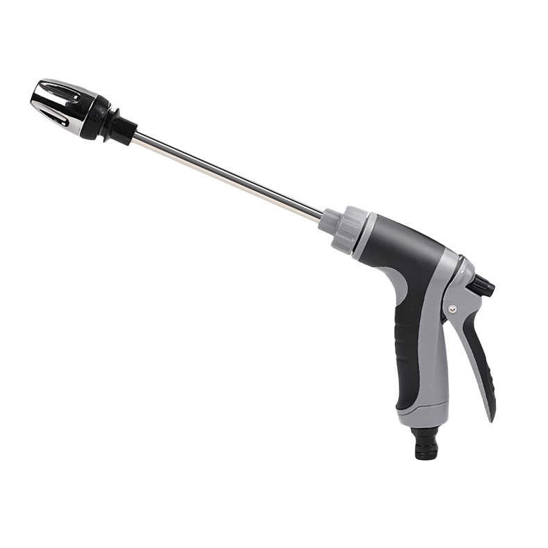 Pistol de apă telescopic pentru spălarea mașinii și udarea grădinii; duză din metal; construcție metal+ABS; mâner din plastic; rază jet 5–10 m