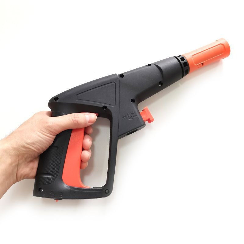 Pistol de înaltă presiune pentru spălarea mașinilor, cu ventil metalic, cap rapid cu conectare, corp din plastice de inginerie, greutate 1,0 kg