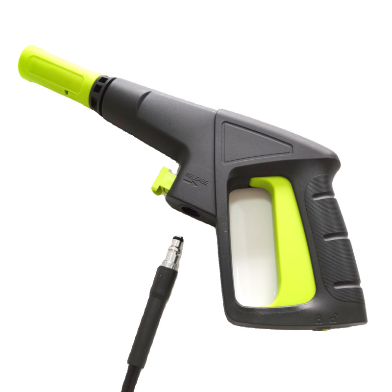 Pistol de înaltă presiune pentru spălarea mașinilor, cu ventil metalic, cap rapid cu conectare, corp din plastice de inginerie, greutate 1,0 kg