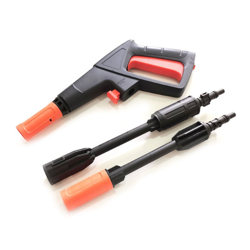 Pistol de înaltă presiune pentru spălarea mașinilor, cu ventil metalic, cap rapid cu conectare, corp din plastice de inginerie, greutate 1,0 kg