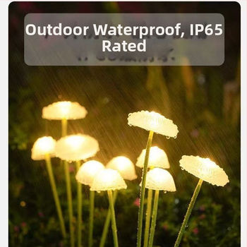 Solárna medúza na trávnik – vonkajšia lampička, model smd-1, IP65, 0,06W svetelný zdroj, tlačidkové ovládanie