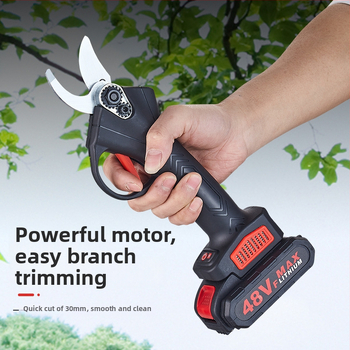 Sara elektrické nožnice na konáre, dobíjateľná lítium batéria, 21V, na ovocné konáre
