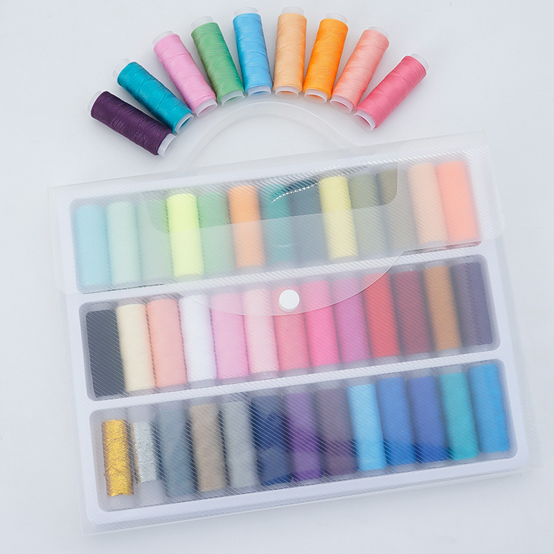 Set šivaćih niti - 402 poliester, ručno šivenje, mali prijenosni rolni nit, 60 komada, Brend Creative Artist