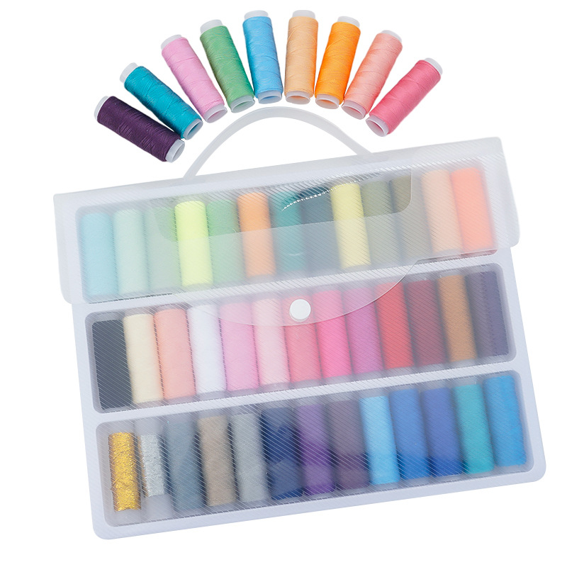 Set šivaćih niti - 402 poliester, ručno šivenje, mali prijenosni rolni nit, 60 komada, Brend Creative Artist