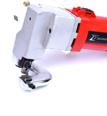 Elektrické nožnice na kov – model J1J-2.5, 500W, 110-220V AC, pre plech z ocele a nehrdzavejúcej ocele (minimálny rezový polomer 25)
