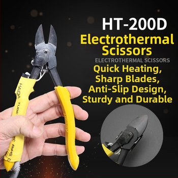 ATTUS HT200 elektrické vykurovacie kliešte — 24V, rozsah 50–250V AC/DC, na gumy a plasty (akryl)