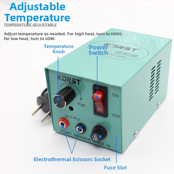 ATTUS HT200 elektrické vykurovacie kliešte — 24V, rozsah 50–250V AC/DC, na gumy a plasty (akryl)