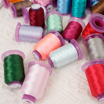 Set šarenih niti za vez, 550 jardi, 80 boja, poliester 120D, za strojno šivanje i kućne tekstile (zavjese)
