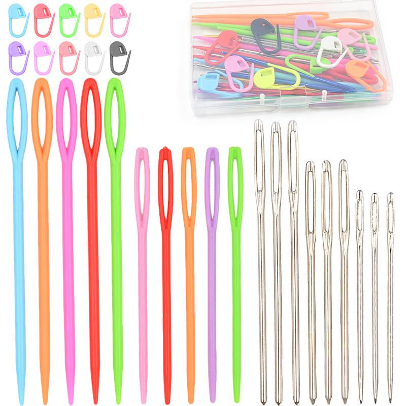 Set igala za pletenje kaputa — zakrivljene igle, male igle; u kutiji 1000 komada, bruto težina 100 g, prilagodljivo, jednostavan stil