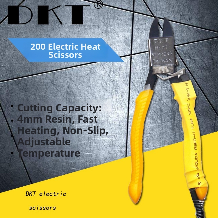 DKT HT-200 Elektrické vyhrievacie kliešte pre vstrekované plasty, 220-240V