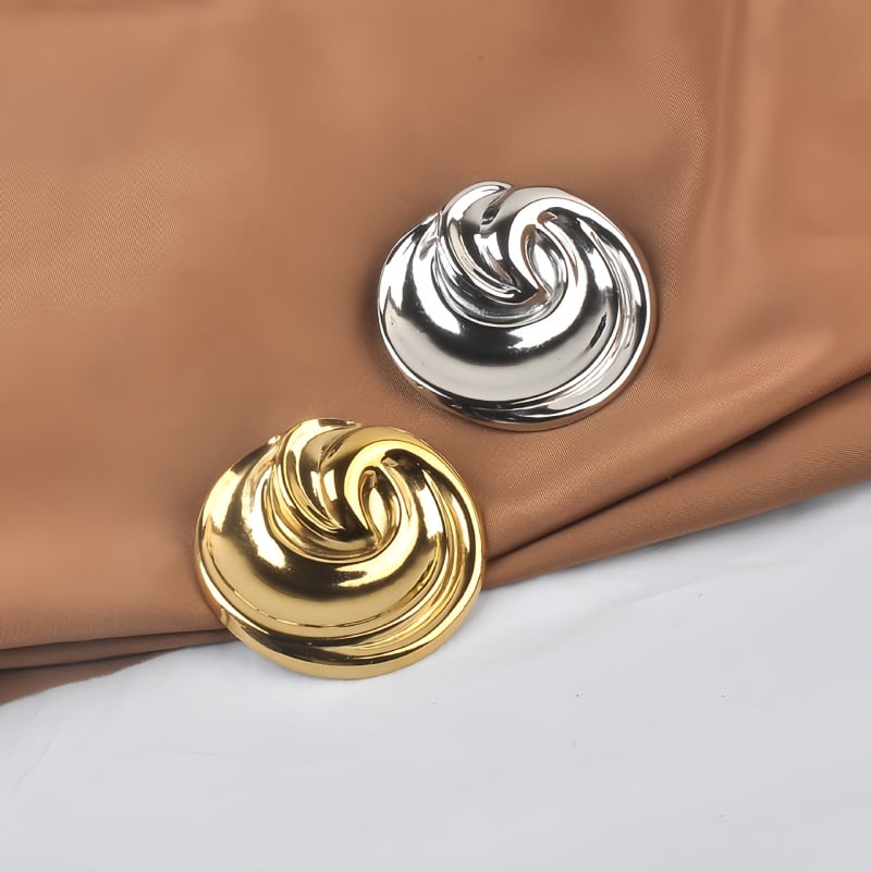 Καρφίτσα με vintage στιλ, γεωμετρικός σχεδιασμός, ανοξείδωτο ατσάλι, ηλεκτροπλατίωση, διακοσμητικό κομμάτι