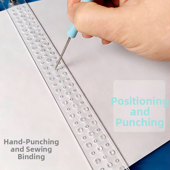 Nuo Ba Bai brändi akrüül DIY tööriist vihikute köitmiseks (mudel NBB-056): albumi katte valmistamine, positsioneerimise joonestik ja puurimine