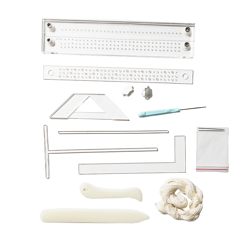 Nuo Ba Bai brändi akrüül DIY tööriist vihikute köitmiseks (mudel NBB-056): albumi katte valmistamine, positsioneerimise joonestik ja puurimine